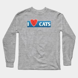 I love cats Long Sleeve T-Shirt